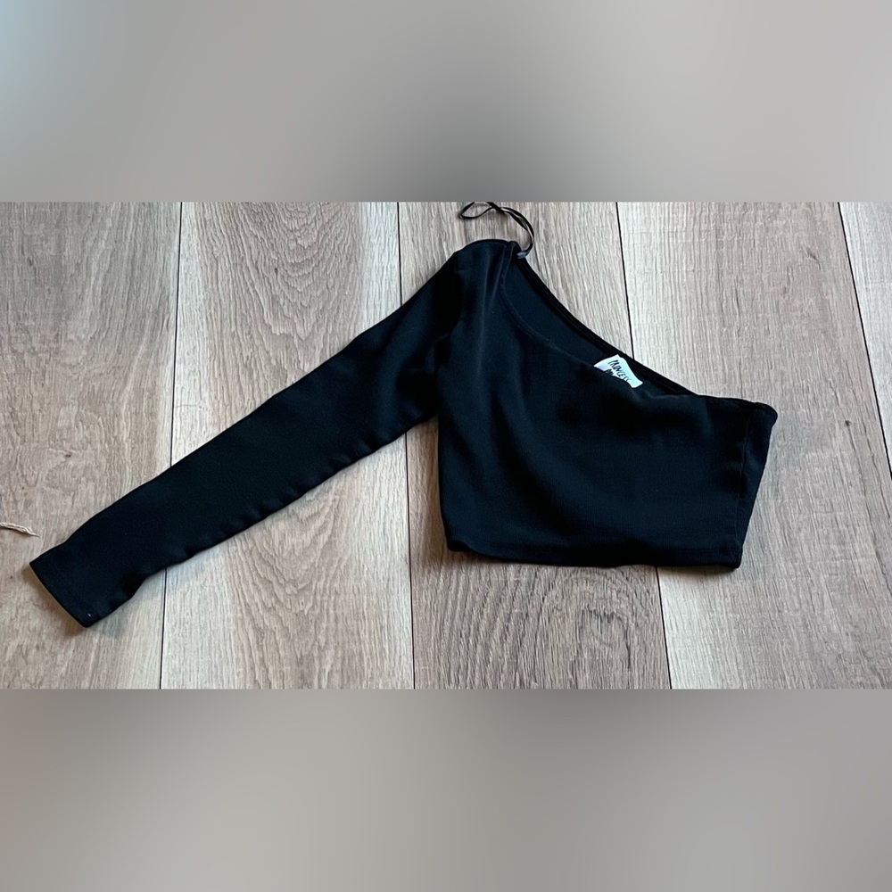 Princess Polly ribbed cropped shirt